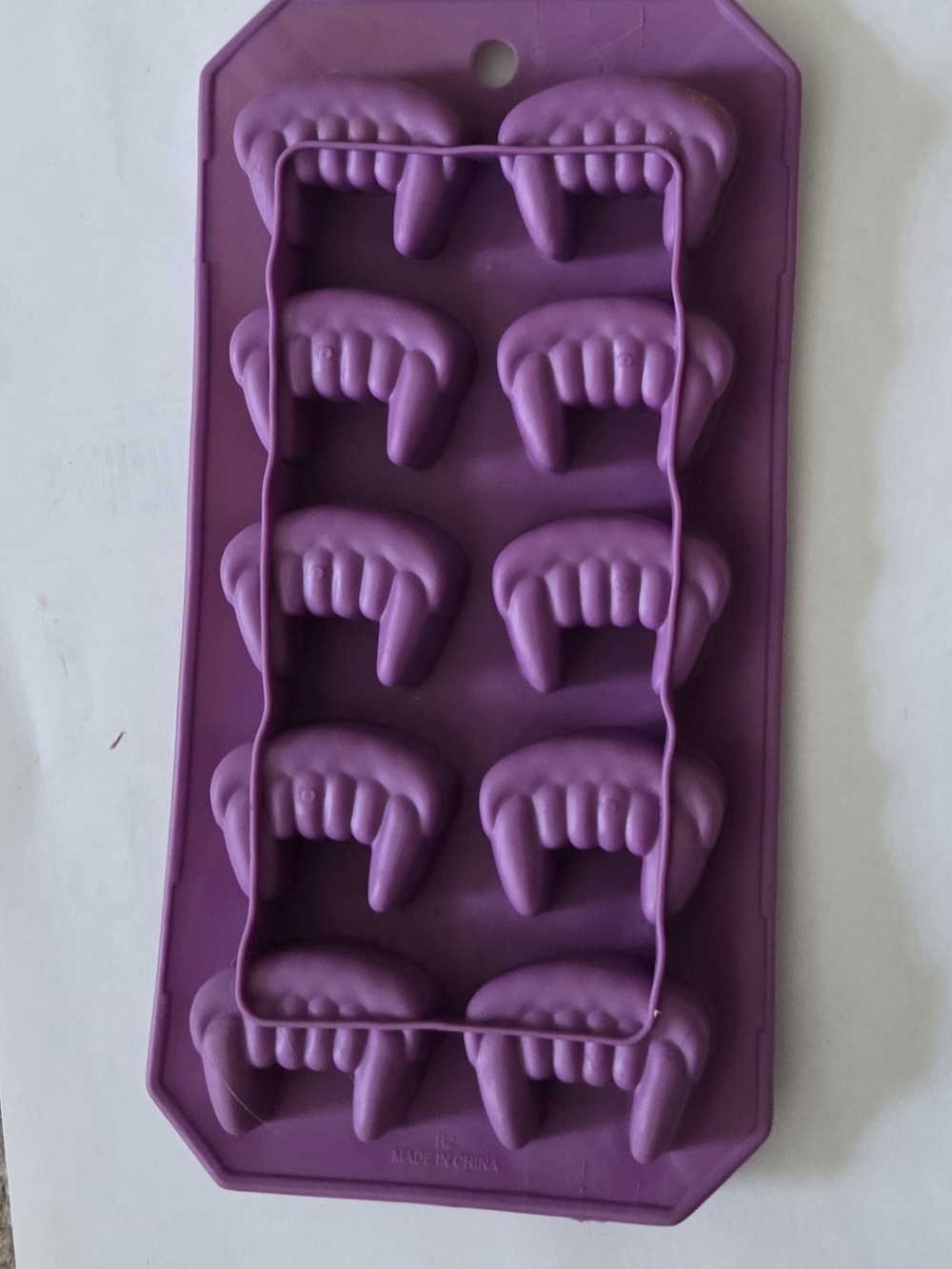 Target Purple Silicone Vampire Fang Ice Mold